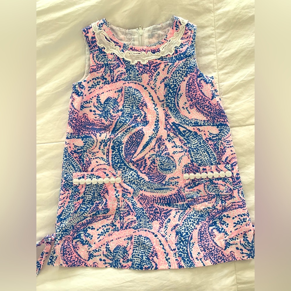 Toddler Girls Alligator Print Lilly Pulitzer Dress